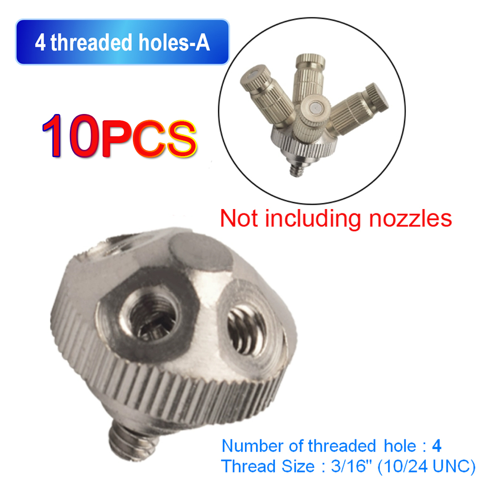 Compression Fitting Brass - 10 Uds. Conector de empuje rápido