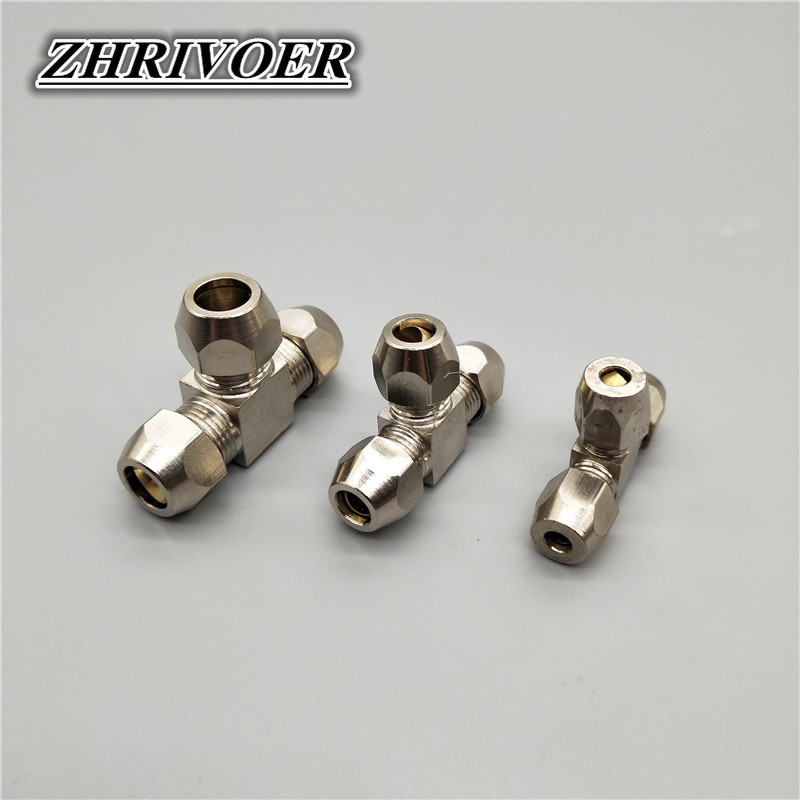Compression Fitting Brass - Accesorios Neumáticos de latón tipo T,