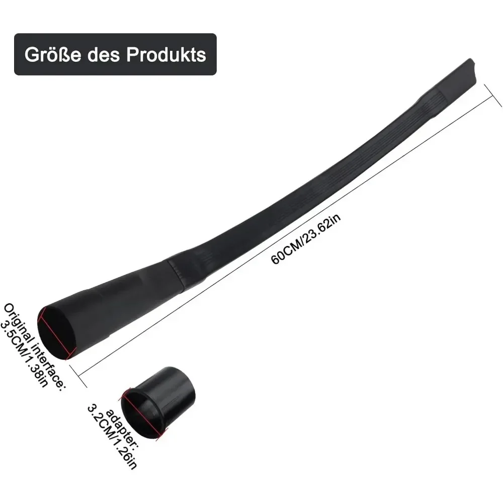 Flexible Hose Braided - Adaptador de manguera para aspiradora, puerto