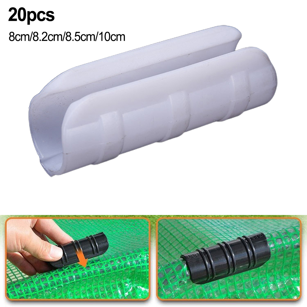 Plastic Pipe Clip - 20 piezas marco de invernadero película