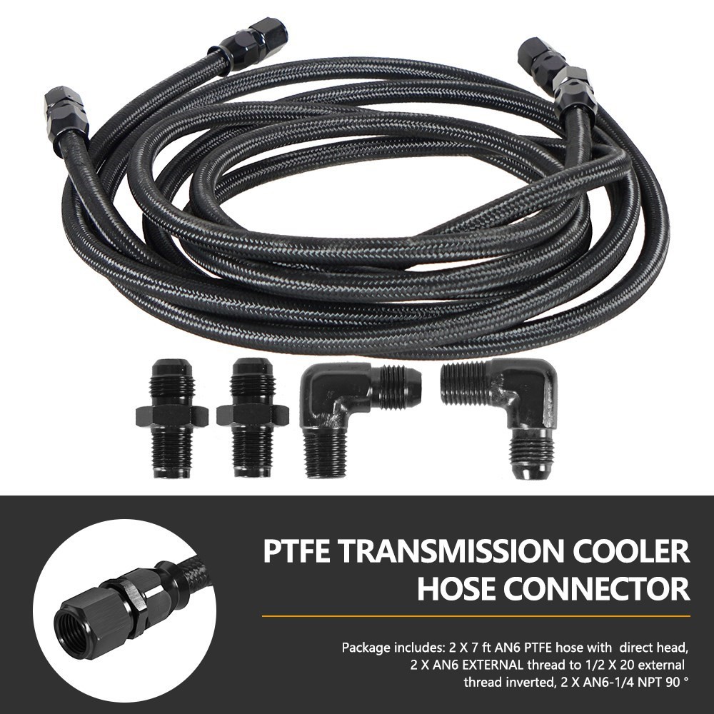 2X7 pies AN6 Flexible PTFE tra - Flexible Hose Braided reseña y precio