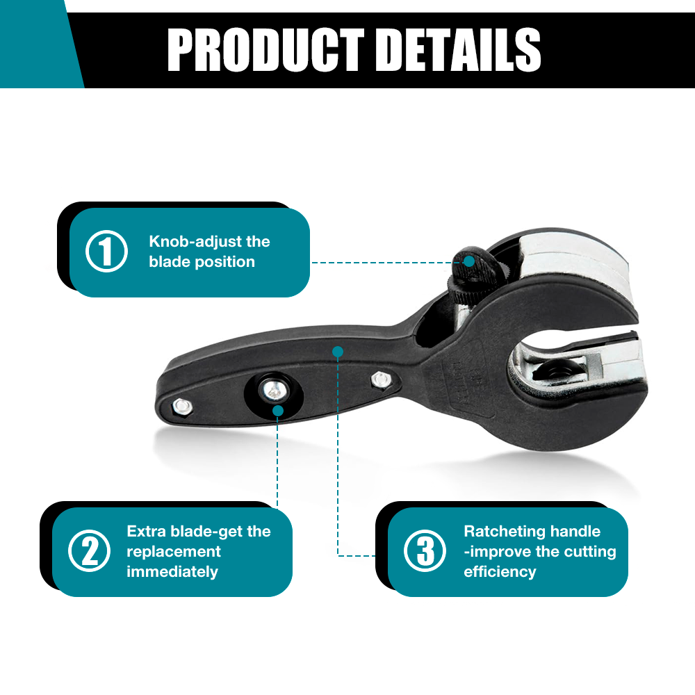 Cortador de tubos de trinquete - Pipe Cutter Ratchet reseña y precio