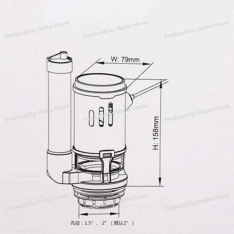 Válvula de descarga universal  - Toilet Fill Valve reseña y precio